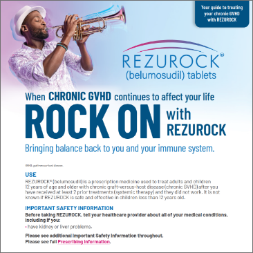 thumbnail of the REZUROCK patient education brochure